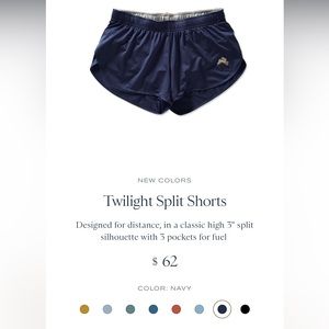 Twilight Tracksmith Shorts in Navy